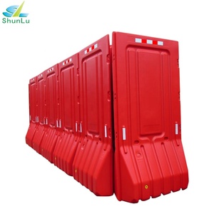 Barrera de Construcción de Plástico HDPE Shunlu, Barrera Llena de Agua, Roja/Amarilla, L900*H1800mm - Product Image 6