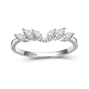 定制新anillos de plata珠宝批发商女戒指银925英镑