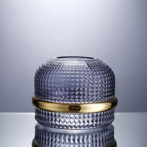 Vase en verre transparent, fait à la main, décoration de luxe moderne, pour la maison, art créatif - Product Image 4