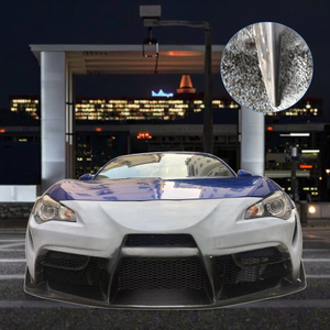 Parachoques delantero de medio carbono de fibra de vidrio para 2012-2019 FT86 GT86 Kit de carrocería FRS BRZ Front Facelift Black Bumper Guard - Product Image 4