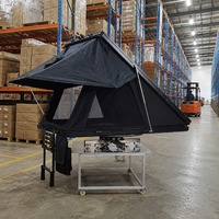 Tente de toit rigide Triangle - T TPU Skylight en aluminium 4 saisons pour camping en 4x4, SUV, pick-up