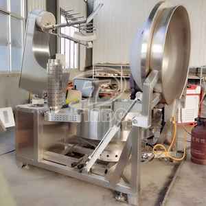 خلاط طبخ بالغاز 100 لتر 200 لتر 300 لتر 500 لتر ، خلاط آلي هيدروليكي للصلصة ومعجون المربى ، وعاء سترة - Product Image 5