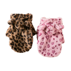 DZ Winter Dog <b>Clothes</b> Leopard Print Thickened Teddy Schnauzer Pomeranian <b>Chihuahua</b> Jacket Trendy Pet Clothing for Spring Autumn - Product Image 1