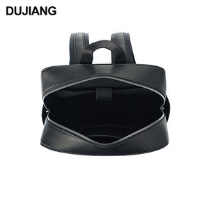Dujiang Men's And Women's <b>Backpack</b> 20L Woven Design Large Capacity Business Travel Soft Handle <b>Black</b> - Product Image 3