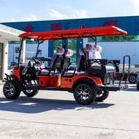 Voiture de golf électrique Mingda 72V 6 places de haute qualité avec batterie au lithium, couleur personnalisable, buggy de plage