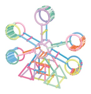 Vente en gros <span class=keywords><strong>PLATO</strong></span> 60 pièces Jouets éducatifs en plastique ABS pour la maternelle, jeux de puzzle intelligents à assembler soi-même, blocs de construction certifiés ASTM pour les 5-7 ans - Product Image 3