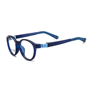 Occhiali in Silicone alla Moda per Bambini, Montatura Rotonda per Ragazzi e Ragazze - Product Image 4