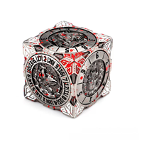 Dés polyédriques en alliage de zinc à 6 faces, coins arrondis, pour RPG, Cosplay, DND, Dungeons & Dragons, jeux de cartes et de société, pièce unique