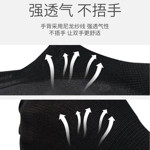 Guantes negros recubiertos de PU, guantes de trabajo, estilo industrial ligero, transpirables, delgados, resistentes al desgaste, adecuados para entrega urgente - Product Image 3