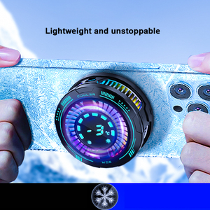 อุปกรณ์ระบายความร้อนโทรศัพท์มือถือแบบพกพา พร้อมหน้าจอแสดงอุณหภูมิ และกันน้ำ สำหรับเล่นเกม - Product Image 6