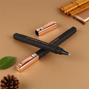 قلم حبر جاف عالي الجودة مع شعار تجاري قلم معدني أسود قابل للتخصيص ومناسب للإعلان - Product Image 6