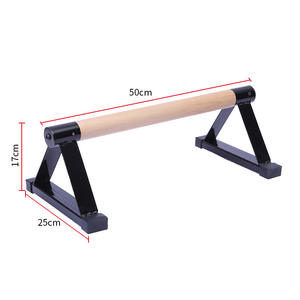 Piccolo manico in legno con supporto a triangolo Push-Up in legno di faggio manubrio parallele per Calisthenics Fitness Training - Product Image 6