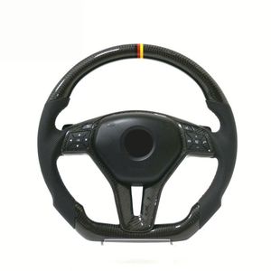 Volante Deportivo Personalizado de Fibra de Carbono y Cuero para <span class=keywords><strong>Mercedes</strong></span> <span class=keywords><strong>Benz</strong></span> W204 W205 W209 W213 S550 C300 Clase <span class=keywords><strong>C</strong></span> E <span class=keywords><strong>Amg</strong></span> E350 Gle <span class=keywords><strong>450</strong></span> - Product Image 4