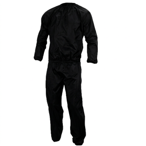 Combinaison de sudation unisexe personnalisable en nylon/polyester, anti-déchirure, haute résistance, pour la perte de poids et le fitness, toutes saisons - Product Image 1