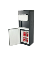 Dispensador de Água Elétrico de Plástico com Carregamento Superior e Torneira de Água Quente e Fria para Uso Doméstico e Hoteleiro