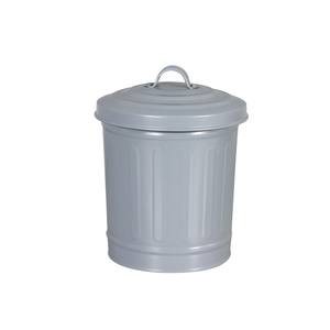 Wholesale small storage garbage bin desktop mini storage waste metal bins
