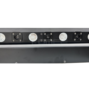 Arandela de pared roja dinámica de 8 ojos, barra de cabezal móvil de haz LED, luz láser DMX512 con efecto de persecución para iluminación de escenario Disco Club - Product Image 4