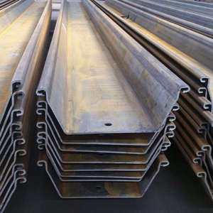 Panneaux de tôles d'acier en forme de Z et de U, profilés de palplanches interverrouillables Larssen pour <span class=keywords><strong>la</strong></span> construction de fondations - Product Image 5