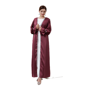 2024 Modern Moroccan Style <b>Kaftan</b> Dresses New Model Dubai-Style <b>Long</b> Sleeve Maxi Abaya Casual Polyester Fashion Anti-Pilling - Product Image 4