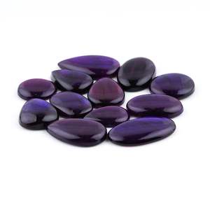 Cabujones de labradorita morada, 5 piezas, piedras preciosas pulidas para hacer joyas, envoltura de alambre DIY - Product Image 3