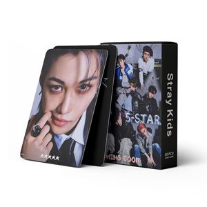 Nouveauté Photocard Kpop Group <span class=keywords><strong>Stray</strong></span> Kids Merch 55pcs/boîte Lomo Photo Card - Product Image 4