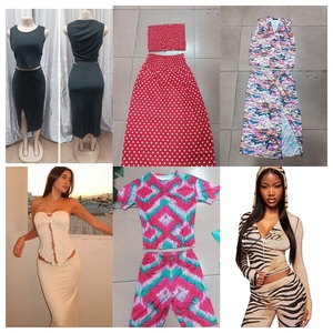High Quality Women's 2 Piece Set V-neck Asymmetric Solid Color Woven Top And High Waist <b>Pants</b> Casual <b>Summer</b> Wear Loose Fit Crepe - Product Image 4
