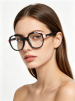 Montures optiques en acétate de haute qualité UAN UAI, ovales, tendance, style occidental, article de gros le plus vendu