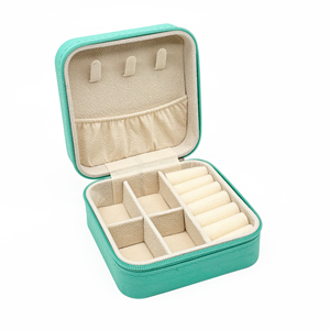 <span class=keywords><strong>2025</strong></span> cao cấp xách tay <span class=keywords><strong>PU</strong></span> da du lịch Ziplock Hộp bao bì trang sức mới nhất thời trang vòng Du Lịch Túi tùy chỉnh có sẵn - Product Image 3