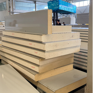 Pu Cách Điện Polyurethane Bánh Sandwich Bên Ngoài Bức Tường Bảng Điều Chỉnh Cho Kho Lạnh PIR Mái Nhà Và Tấm Tường Cách Nhiệt Rock - Product Image 6