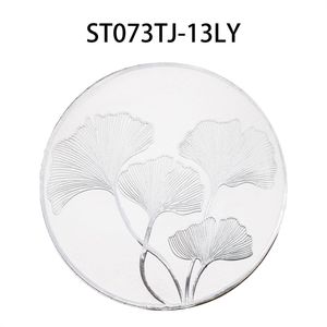 แผ่นรองจานพีวีซีหลากสีเป็นมิตรต่อสิ่งแวดล้อมขนาดกลาง38ซม. หลากสีดีไซน์หรูหราร่วมสมัยสำหรับใช้ในบ้านและร้านอาหาร - Product Image 2