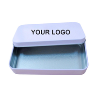 Caixas de Armazenamento para Pincéis de Maquiagem em Metal Eco-Friendly Bloom Square com Tampas Removíveis Impressão de Logo Personalizada em Serigrafia