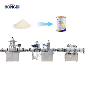 Machine de production intégrée intelligente pour le remplissage, le scellage et l'étiquetage de poudre de lait en plastique, avec vis électrique en acier inoxydable - Product Image 2