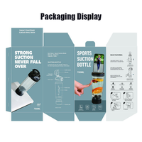 Bouteille d'eau en plastique pour le sport et le fitness, portable, avec support magnétique pour téléphone et LOGO personnalisé – Offre spéciale
