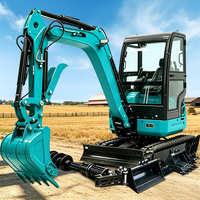 Mini-excavatrice de 3,5 tonnes à livraison rapide, moteur Kubota CE Euro 5, petite pelle sur chenilles pour le travail de pose de canalisations d'eau de pluie