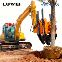Meilleure Vente : Transplanteur d'arbres hydraulique LuWei pour excavatrice et chargeuse compacte – Équipement forestier