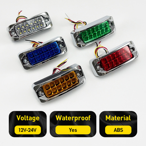 Mini Luz Estroboscópica Lateral <span class=keywords><strong>LED</strong></span> Cromada 12V 24V <span class=keywords><strong>Intermitente</strong></span> Frontal para Autos y Camiones Condición Nueva Luz de Advertencia de Aleación para Adaptaciones - Product Image 3