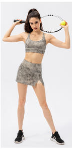 仿皮女高弹力透气高尔夫套装网球裙 - Product Image 2