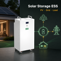 Pack de batteries solaires hybrides empilables LiFePO4 16S1P 15KWH 51.2V 300Ah JREPower avec BMS AC 10-20Kw ESS
