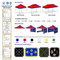 Tente pliante portable robuste et imperméable pour l'extérieur, personnalisable, pour stand alimentaire, événement commercial, ou marché pour vendeurs