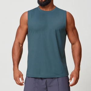 Camiseta Deportiva de Secado Rápido para Hombre, Chaleco de Entrenamiento, Camiseta sin Mangas Ligera, Suave y Transpirable de Poliéster para Correr - Product Image 3