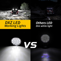 Projecteur de travail DXZ H-Y-14 4 pouces 14 LED 42W pour voitures, bateaux, 4x4, Jeeps JK, camions 4x4 12V-24V – Rénovation/Mise à niveau – Garantie 1 an