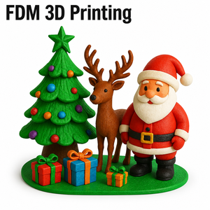 Jouets personnalisés imprimés en 3D, décorations de Noël, cadeaux de Noël, ornements de bureau, Père Noël, cadeau de Noël imprimé en 3D - Product Image 2