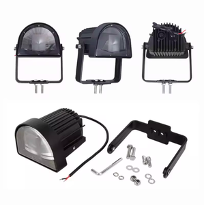 Lampe de signalisation de sécurité LED incurvée pour zone rouge de chariot élévateur industriel robuste, compatible avec les chariots Toyota, <span class=keywords><strong>Linde</strong></span>, Hyster - Product Image 6
