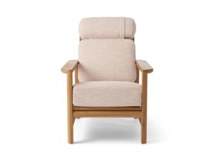 เก้าอี้ไม้สักสำหรับกลางแจ้ง เหมาะสำหรับสวน ระเบียง ลานบ้าน เฟอร์นิเจอร์ทันสมัย พร้อมเบาะรองนั่งที่มีความยืดหยุ่นสูง และตัวเลือกสีที่ปรับแต่งได้ - Product Image 2