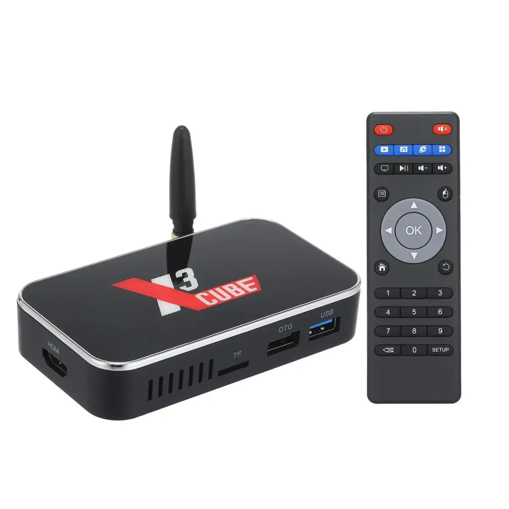Offre Spéciale X3 cube internet Tv décodeur Amlogic S905X3 Intelligent Android TV box 2G16G Wifi Double BOÎTE de