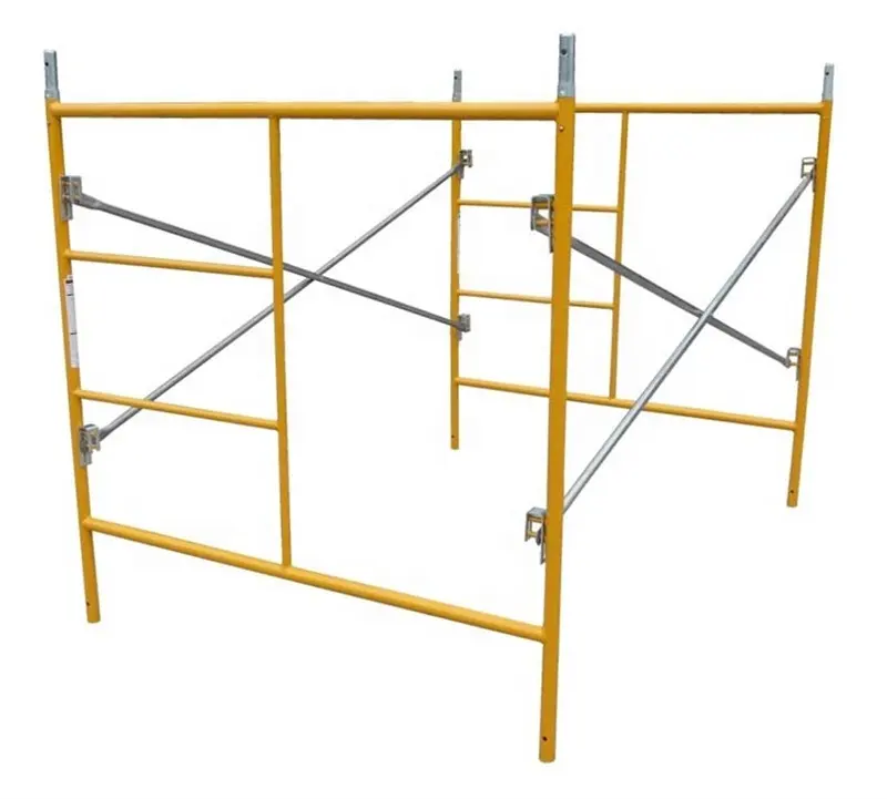 Q235 Steel Ladder H Frame Scaffolding For Construction