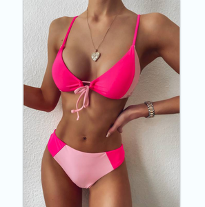 Phụ Nữ Mới Sexy Brazil Strings Đính Kèm Bandage Thong Bikini Micro Triangle 2 Piece Hot Sexy Foto Bikini Set Trung Quốc - Product Image 2