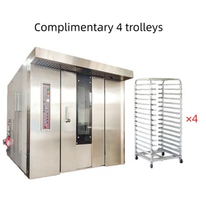 Industrial 64 Trays Rotary <b>Rack</b> Oven With Double Trolley System <b>for</b> Large Bakery Factory HZ-R64 64 Trays Rotary Oven HZ-R64 - Product Image 4