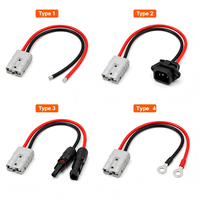 Connecteur d'alimentation haute intensité 50A, 120A instantané, en cuivre pur + PC, fiche 16-6AWG pour chariot élévateur, robot, système de batterie solaire EV