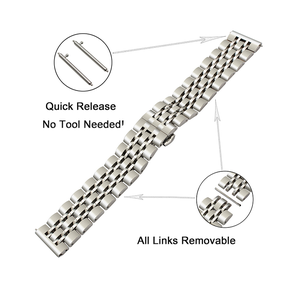 สายนาฬิกา14 16 18 20 22มม. สำหรับนาฬิกา Samsung Galaxy <span class=keywords><strong>Watch</strong></span> สำหรับ <span class=keywords><strong>Huawei</strong></span> <span class=keywords><strong>Watch</strong></span> GT4 GT3 <span class=keywords><strong>Gt2e</strong></span> สายสแตนเลส - Product Image 2